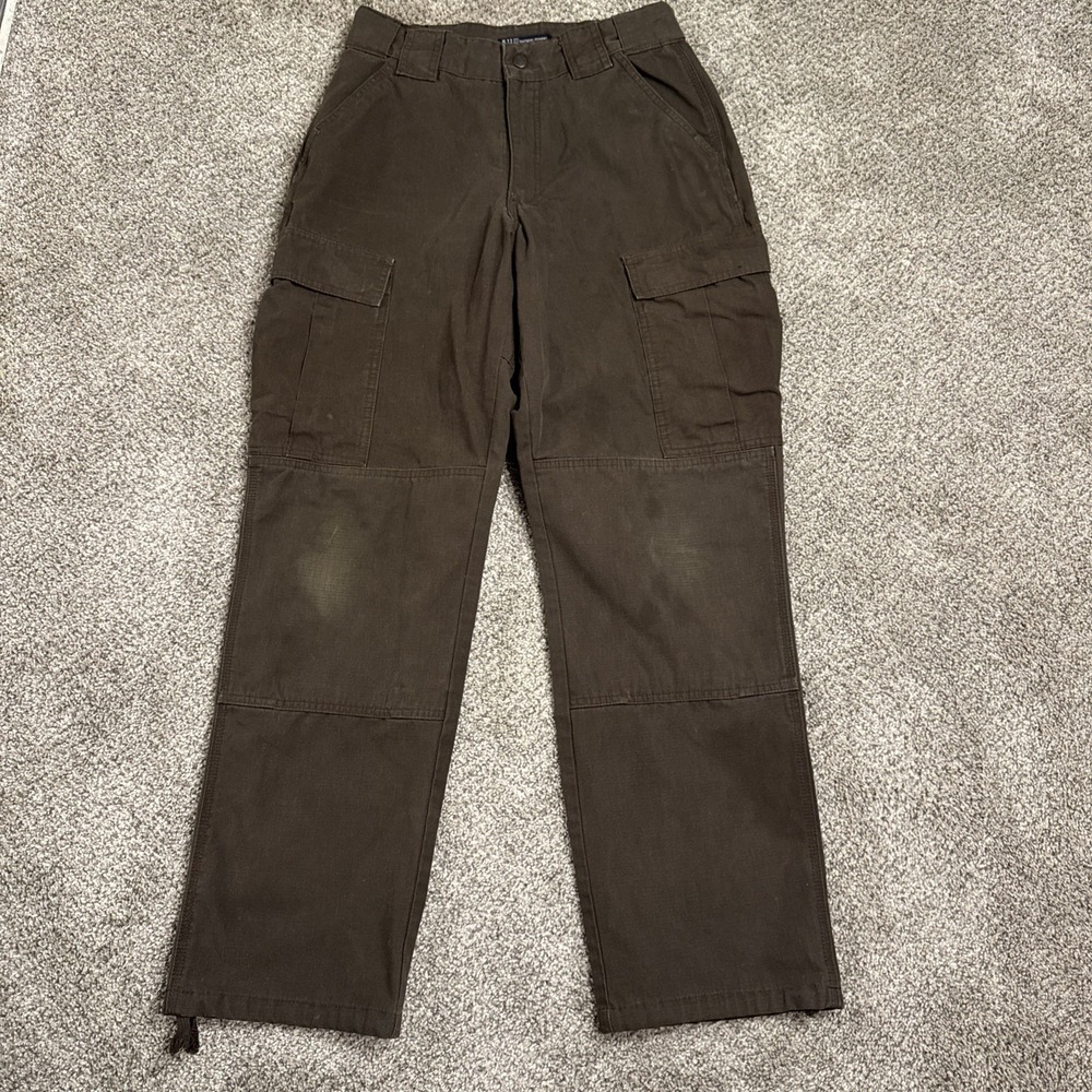 511 Tactical Cargo Pants Mens 31x35 Brown Fast-Tac‎ Ripstop Canvas Regular Fit